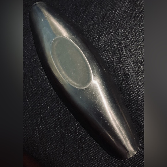 Vintage metal oval/oblong tidy server tray (silver) - Picture 5 of 6